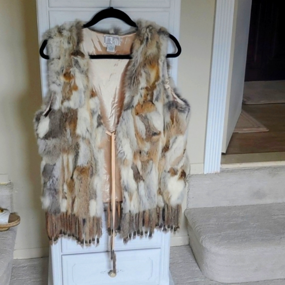 Rabbit fur vest